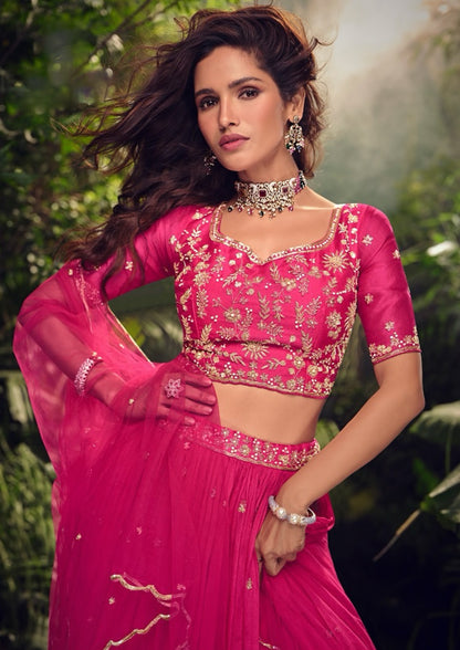 Matrut Maya Meher Pink Lehenga Set