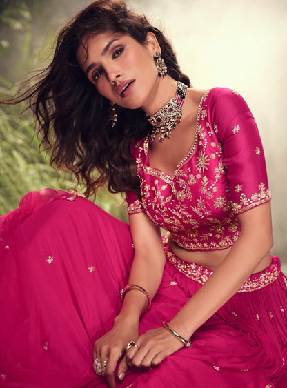 Matrut Maya Meher Pink Lehenga Set