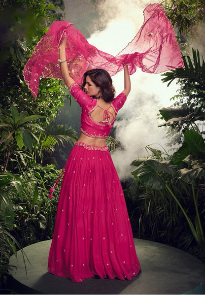 Matrut Maya Meher Pink Lehenga Set