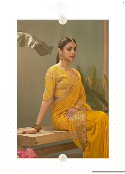 Matrut | Kasva Yellow Silk Saree