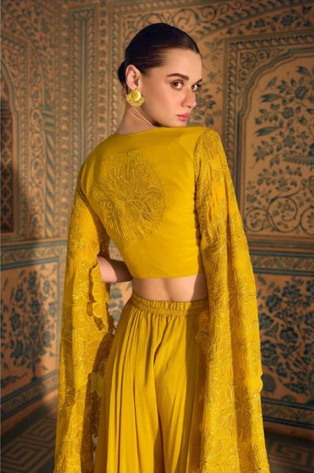 Matrut  | Jewel of the East Yellow Palazzo Set