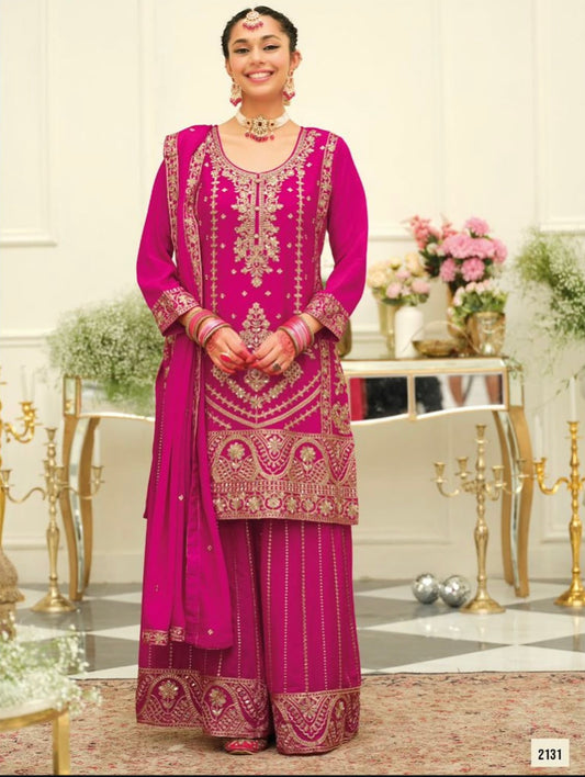 Matrut | Maisha Rani Pink Palazzo Suit