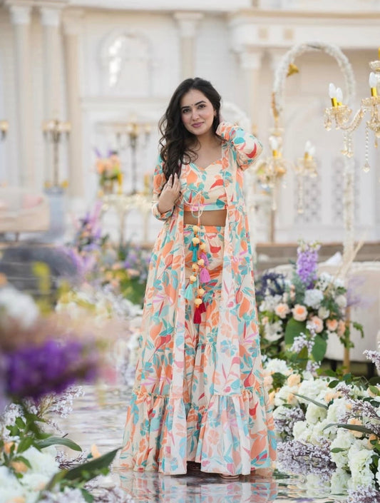 Matrut  | Tipsy Tales White Indo-western