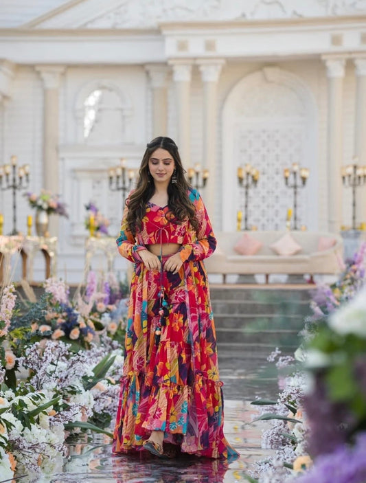 Matrut  | Tipsy Tales Red Indo-western