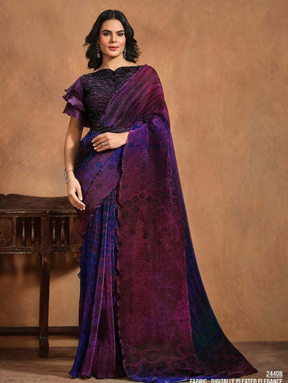 Matrut  | 1 min Saree Magenta Fusion