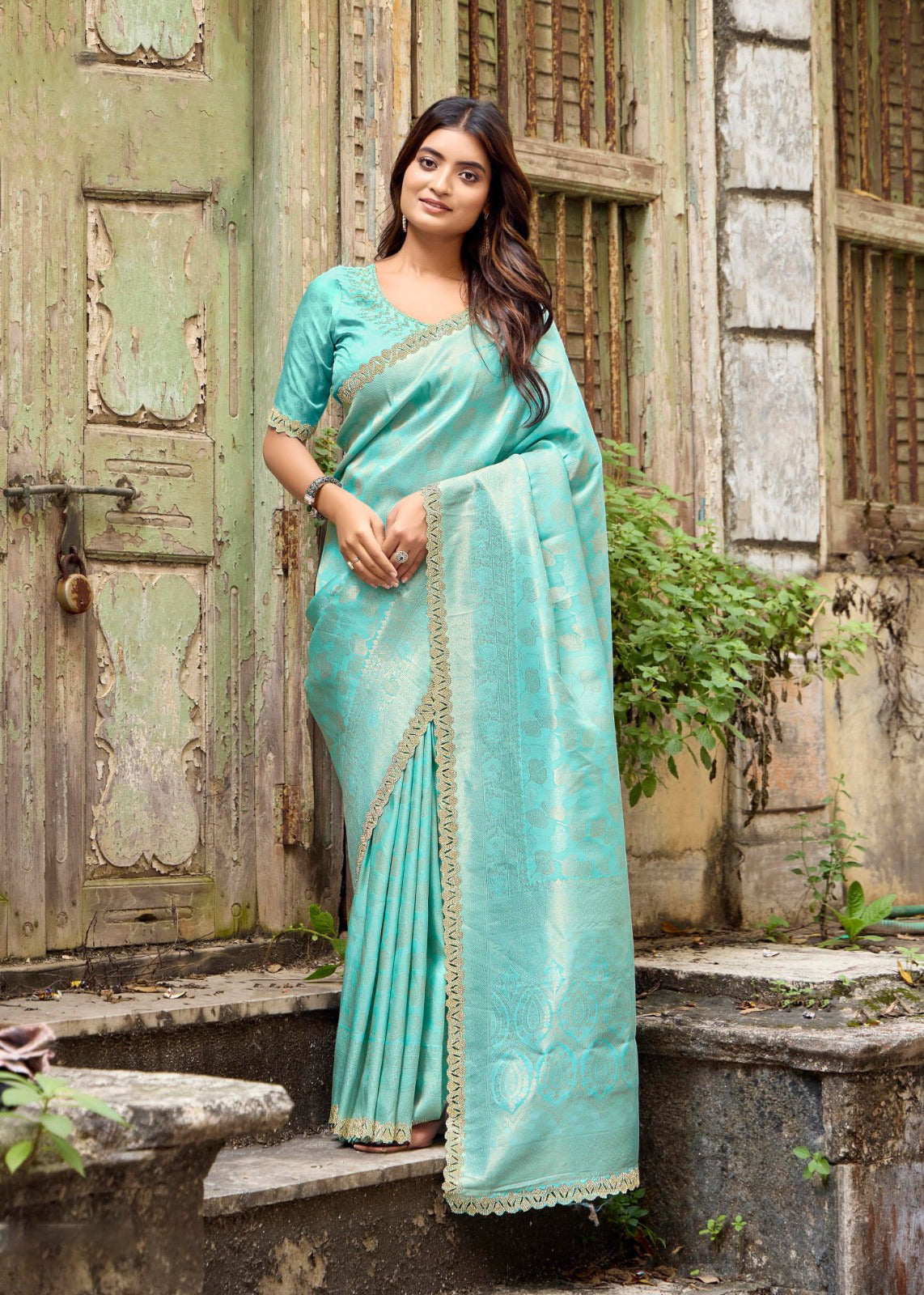 Matrut | Milan Blue Silk Saree