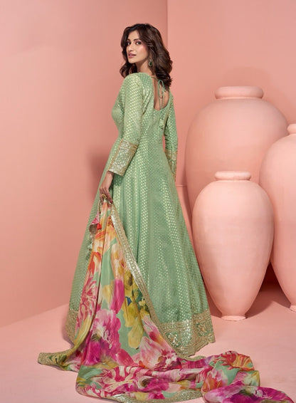 Matrut | Mehendi Harmony Green Gown