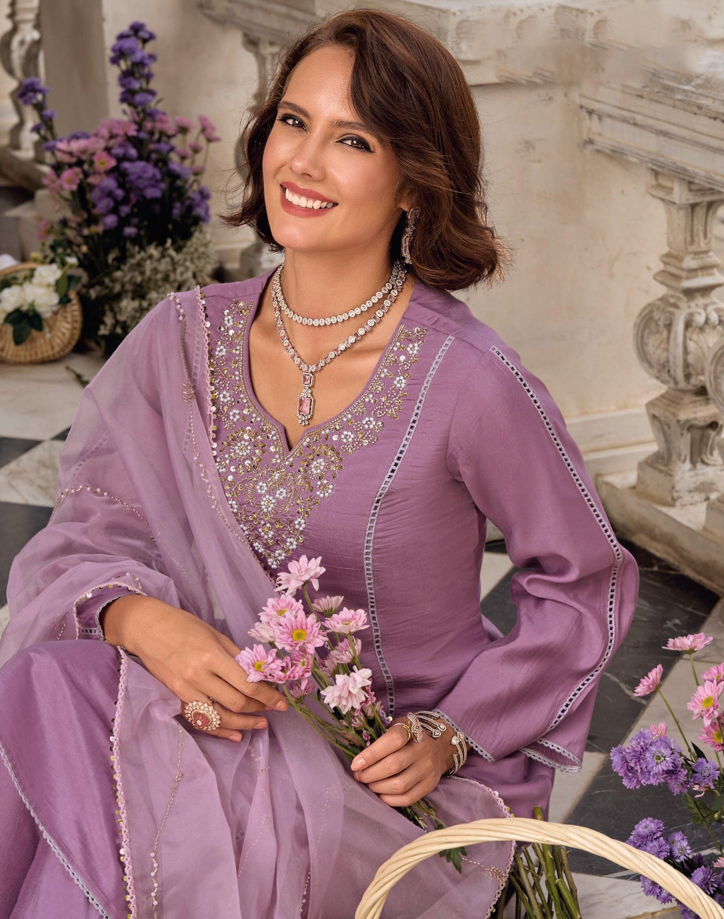 Matrut  | Charisma A-line Purple Suit