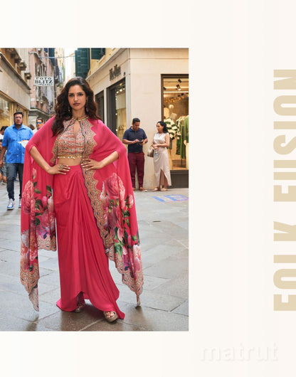 Florance Red Indo-western