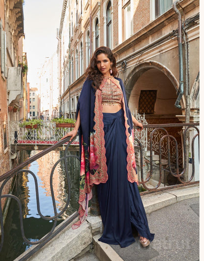 Florance Navy Indo-western