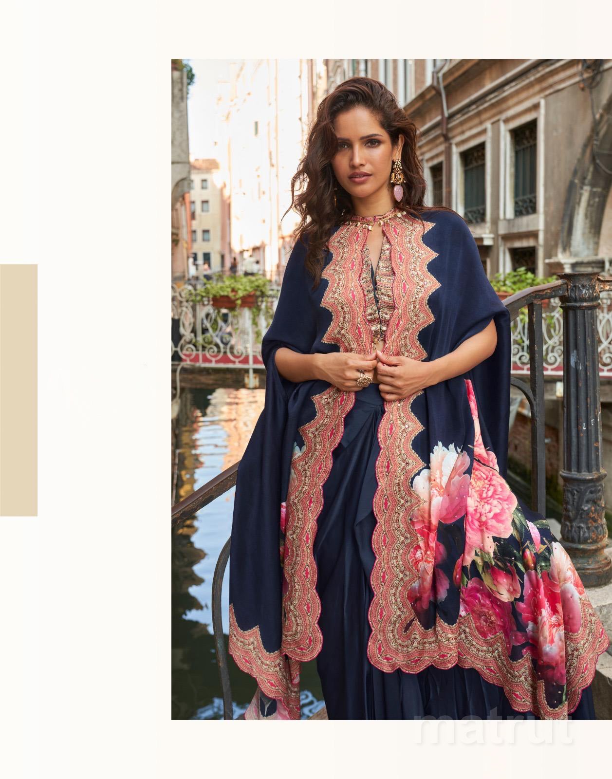 Florance Navy Indo-western