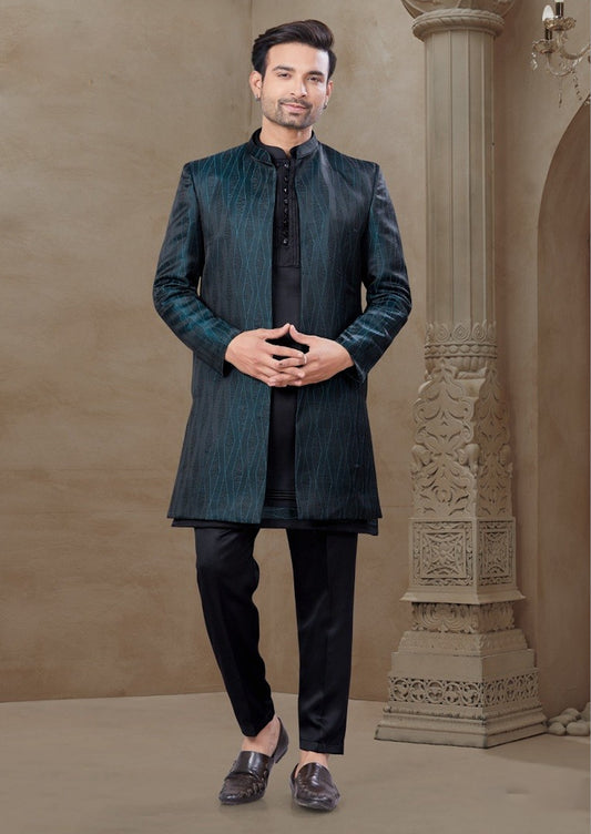 Matrut | Sovereign Style Teal Blue Kurta Set