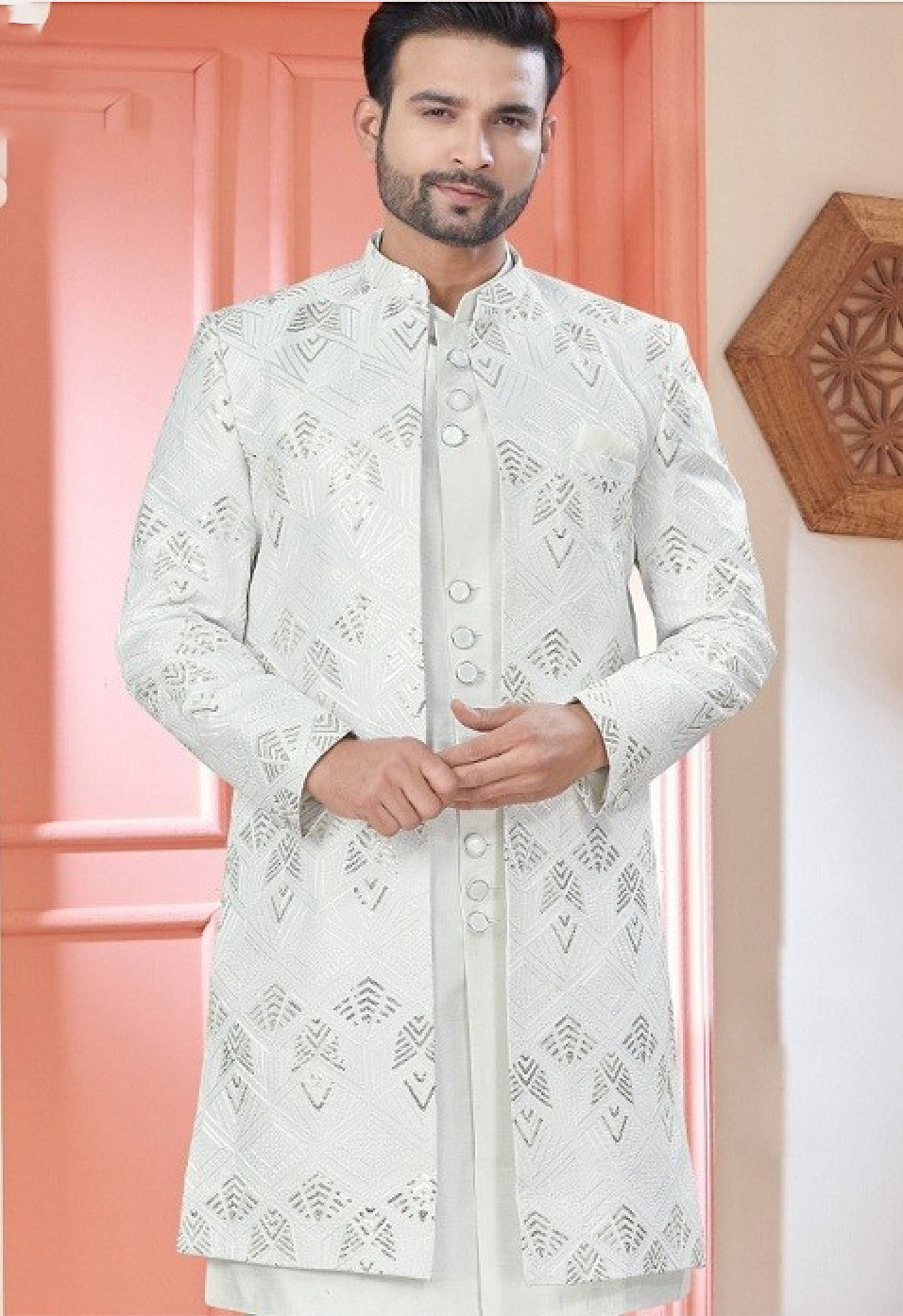 Matrut | King's Kutch White Kurta Set