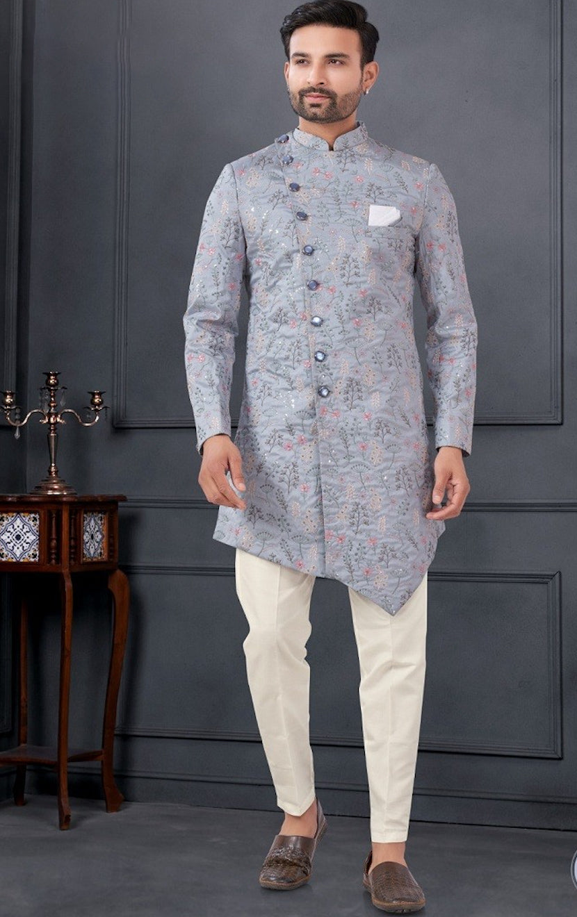 Matrut | Dapper Traditions Grey Kurta Set