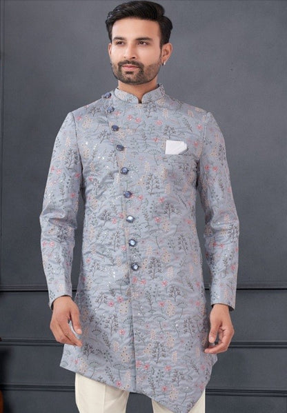 Matrut | Dapper Traditions Grey Kurta Set