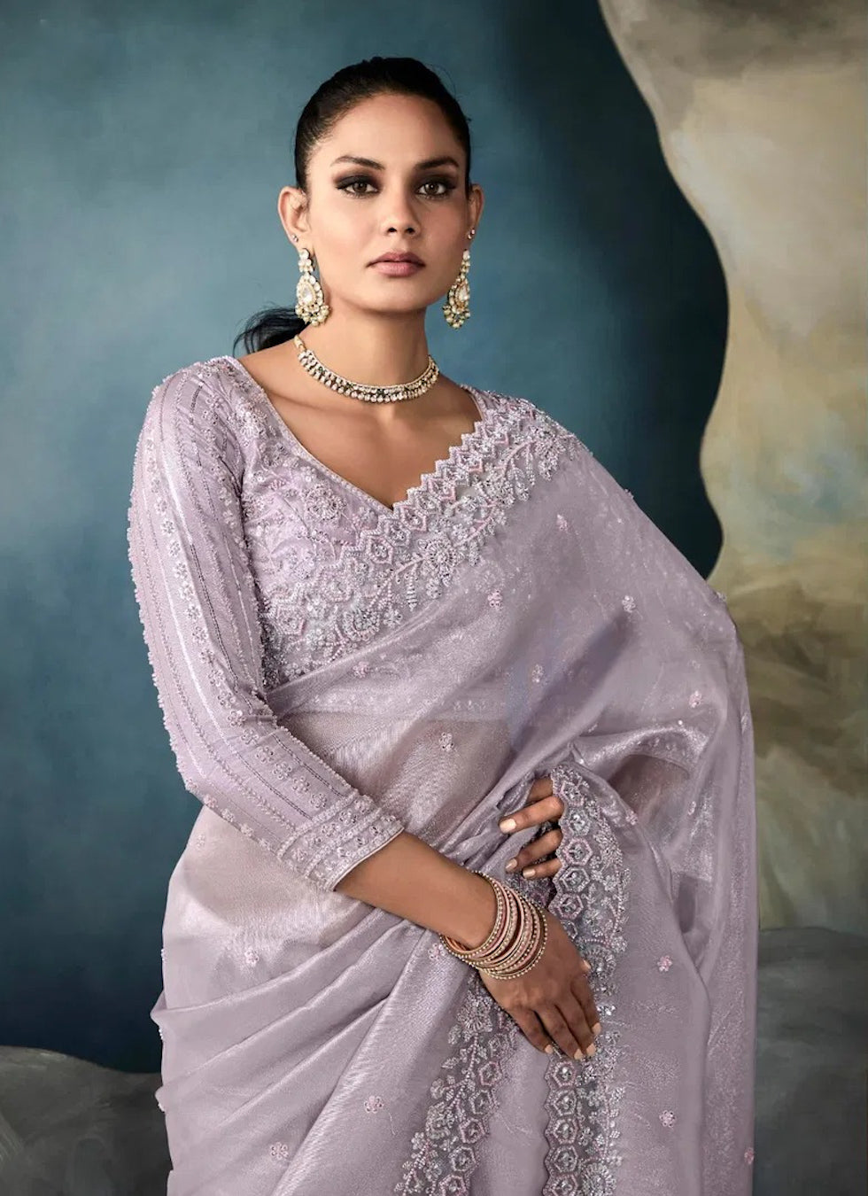 Matrut | Iconic Lilac Saree