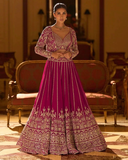 Saundaraya Pink Indo-western