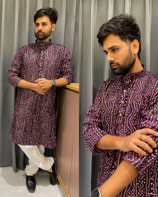 Matrut | Chai 'N' Chums Purple Kurta Set