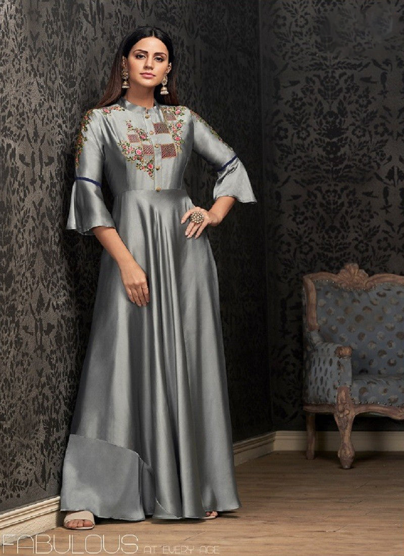 Matrut | Sara Silque Grey Gown