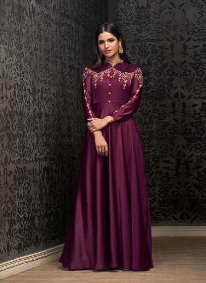 Matrut | Sara Silque Wine Gown