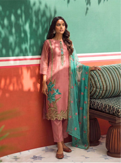 Jasmine2 Pink Straight Suit