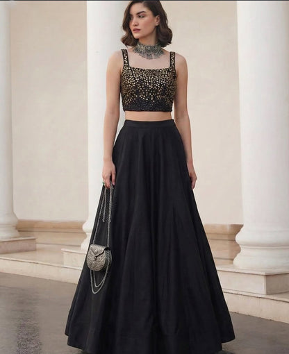 Silky Black Co-ord Set