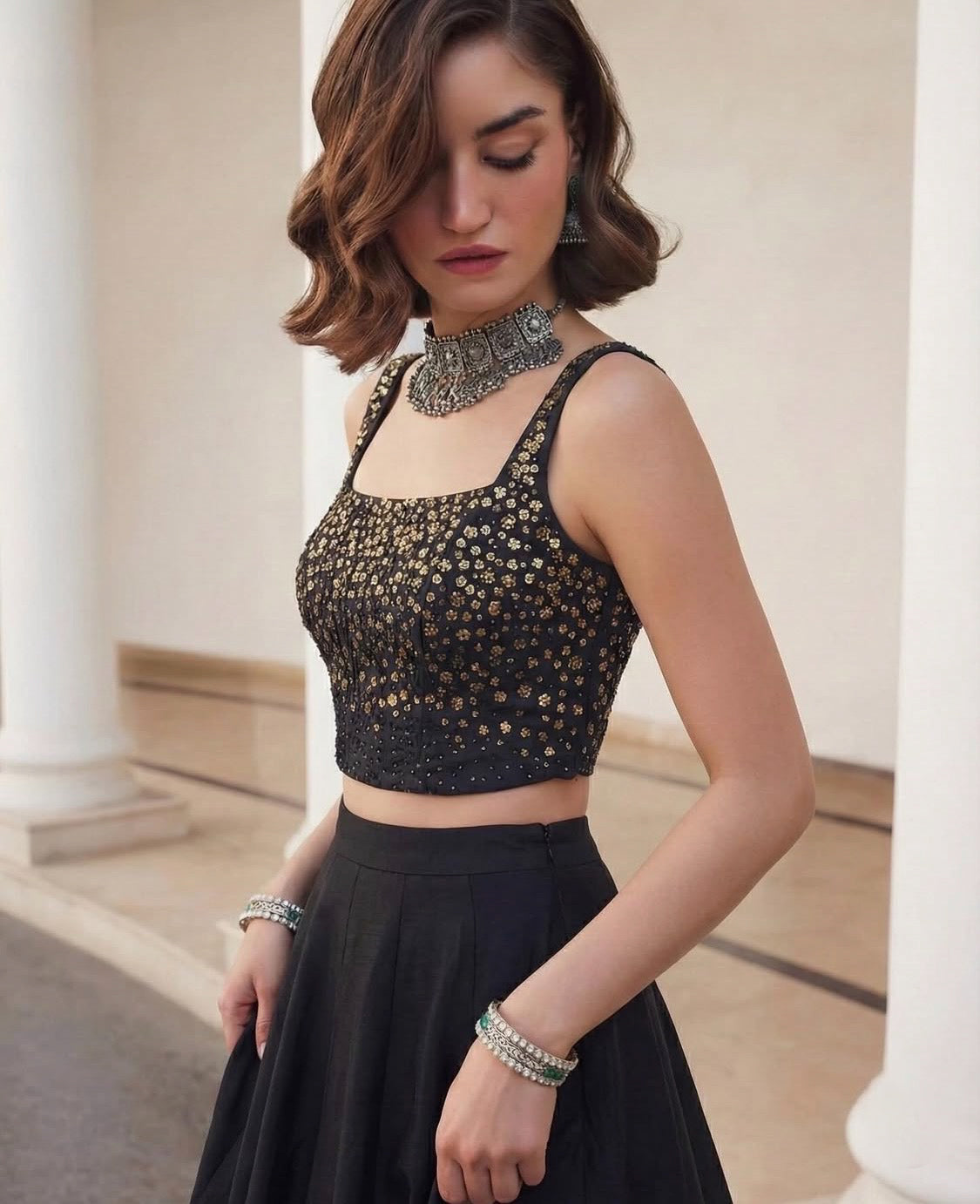 Silky Black Co-ord Set