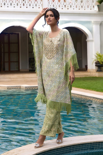 Matrut  |  Urban Sutra Green Multicolor Kaftan