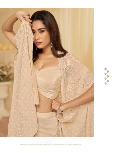 Kanika Cream Indo-western