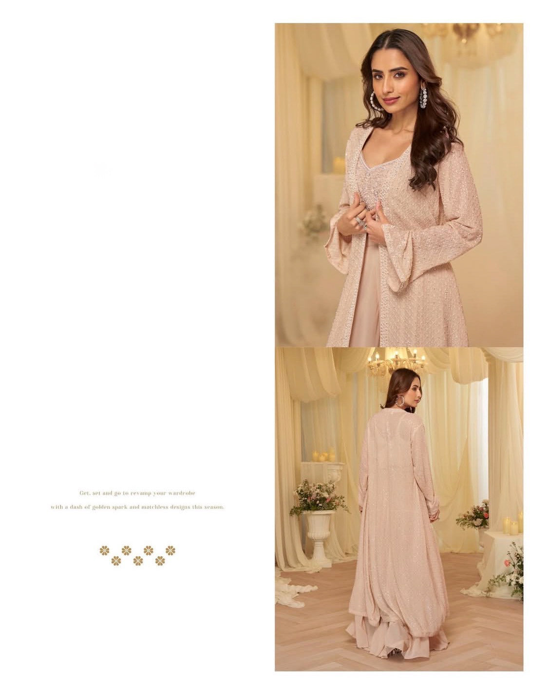 Kanika Powder Pink Indo-western