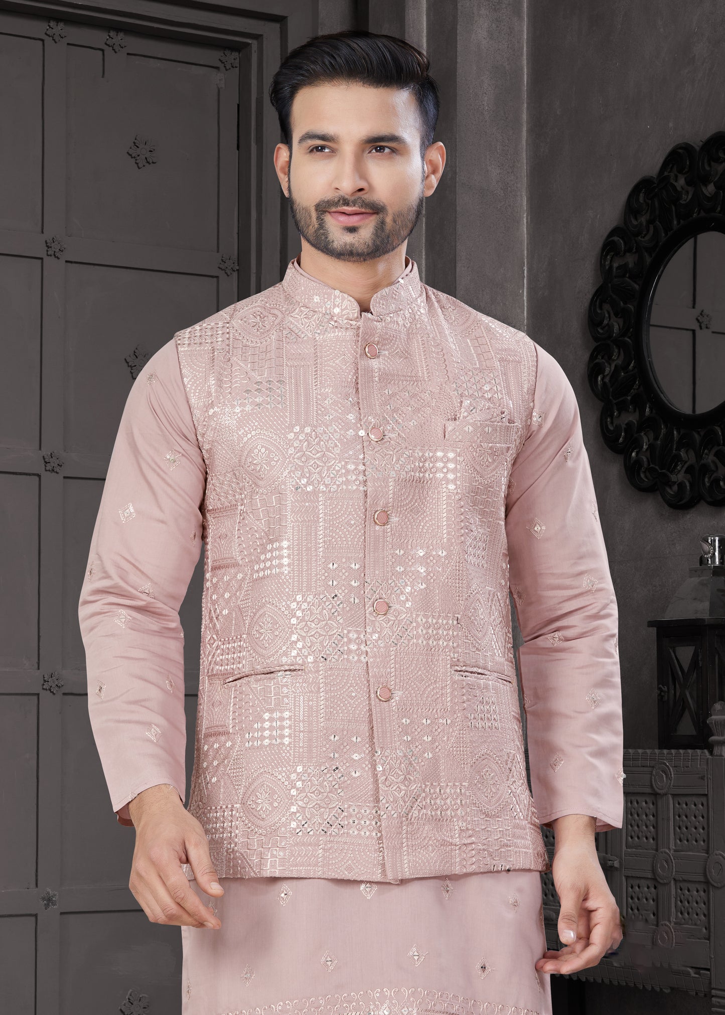 Matrut | Pehraav Light Pink Kurta Set