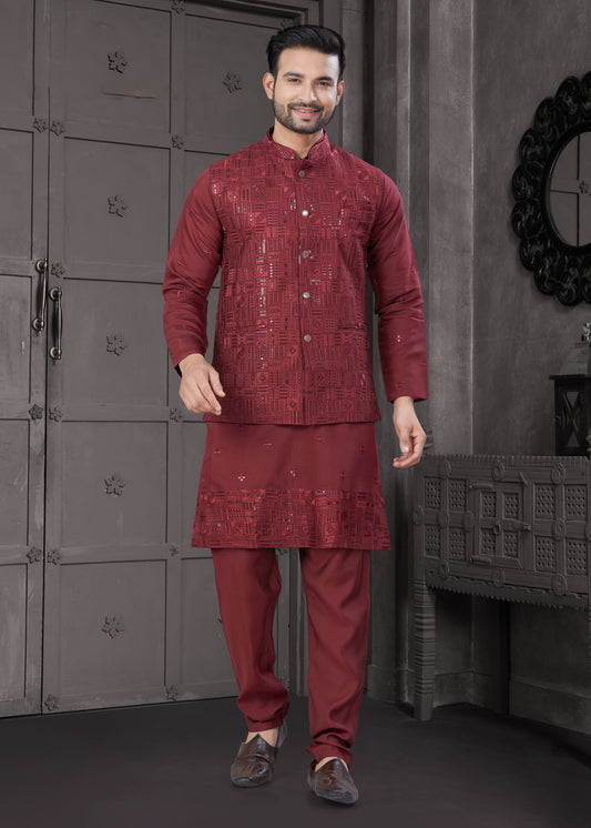Matrut | Pehraav Red Kurta Set