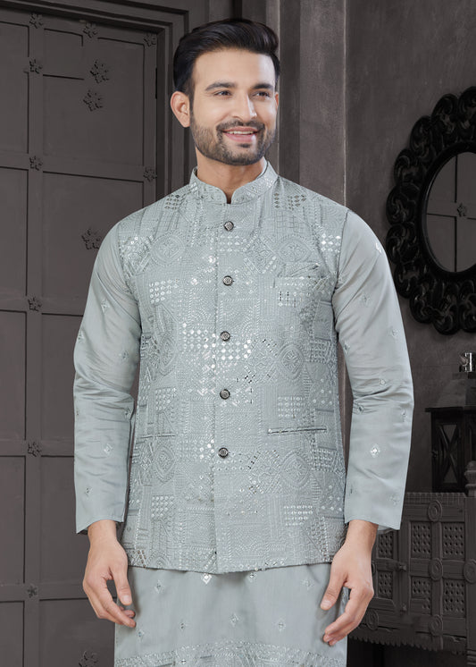 Matrut | Pehraav Grey Kurta Set