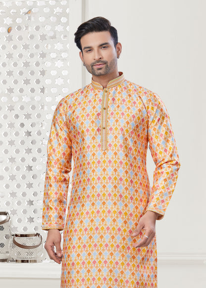 Matrut | Arvak Yellow Multicolor Kurta Set