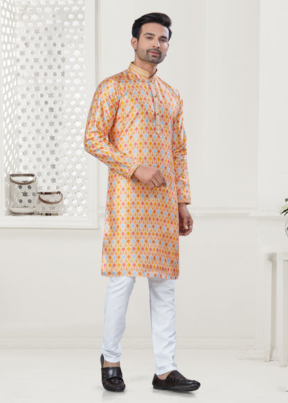 Matrut | Arvak Yellow Multicolor Kurta Set