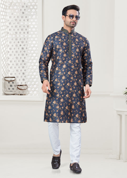 Matrut | Arvak Navy Blue Kurta Set