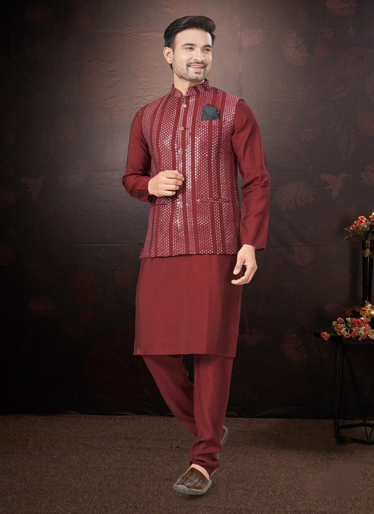 Matrut | Rangroot Maroon Kurta Set