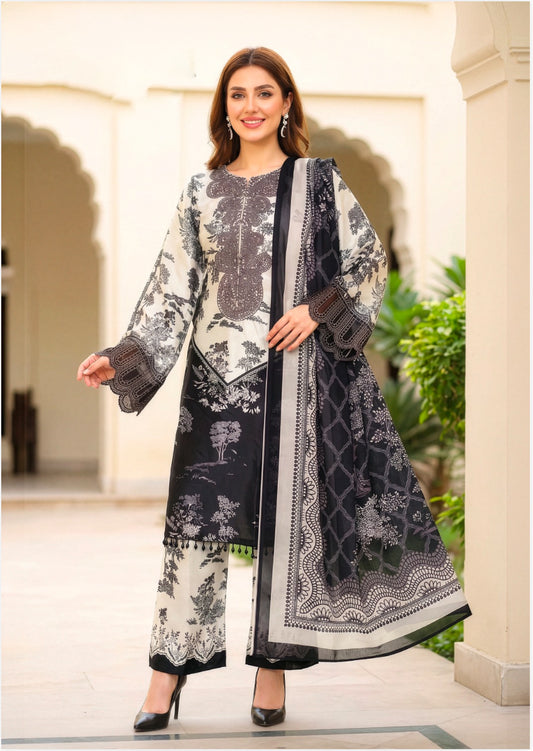 Matrut  | Meher Black Farshi Salwar Suit