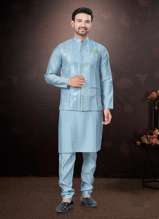 Matrut | Rangroot Sky Blue Kurta Set