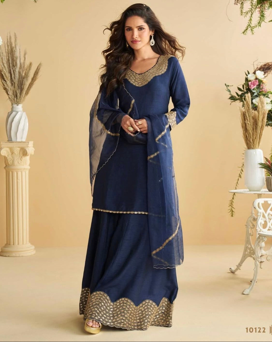 Matrut  | Amara Navy Sharara Suit