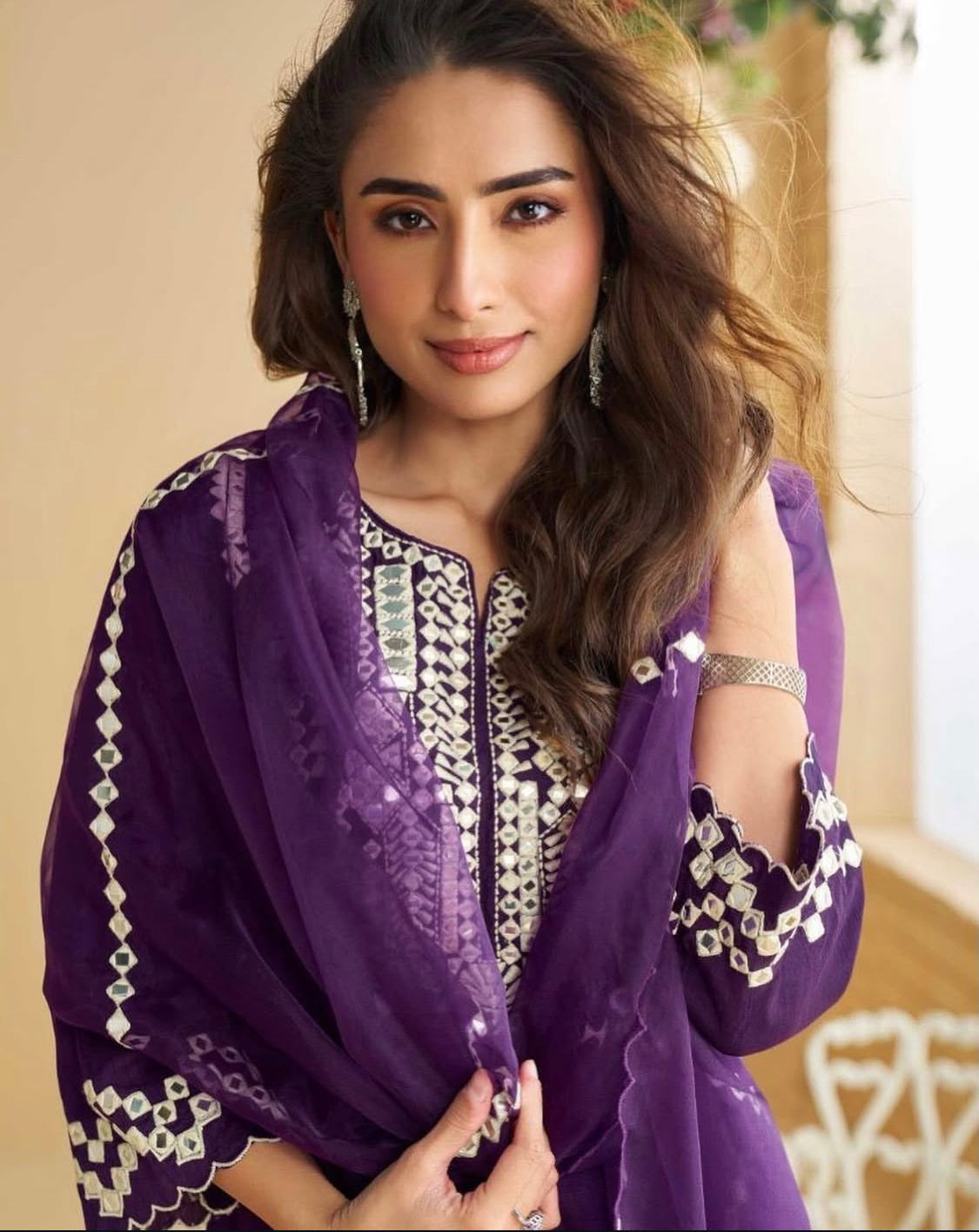 Matrut  | Amara Purple Sharara Suit