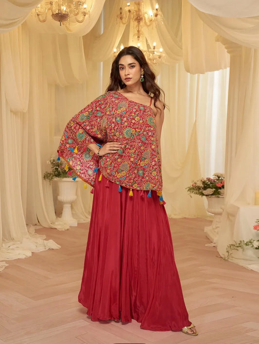 Tamanna Red Co-ord Set