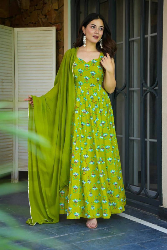 Matrut | Litchi 'N' Elaichi Green Gown