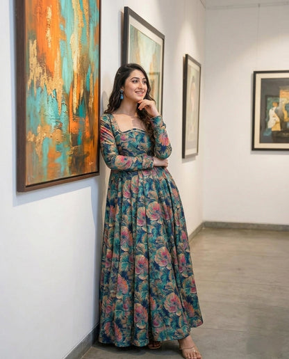 Artisanal Escape Blue Dress