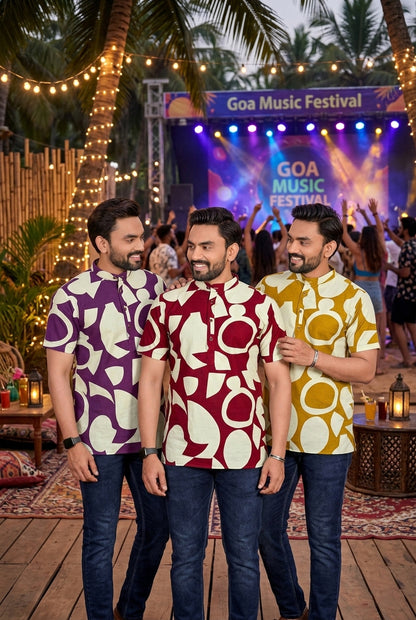 Matrut | Tropical Beats Purple Shirt