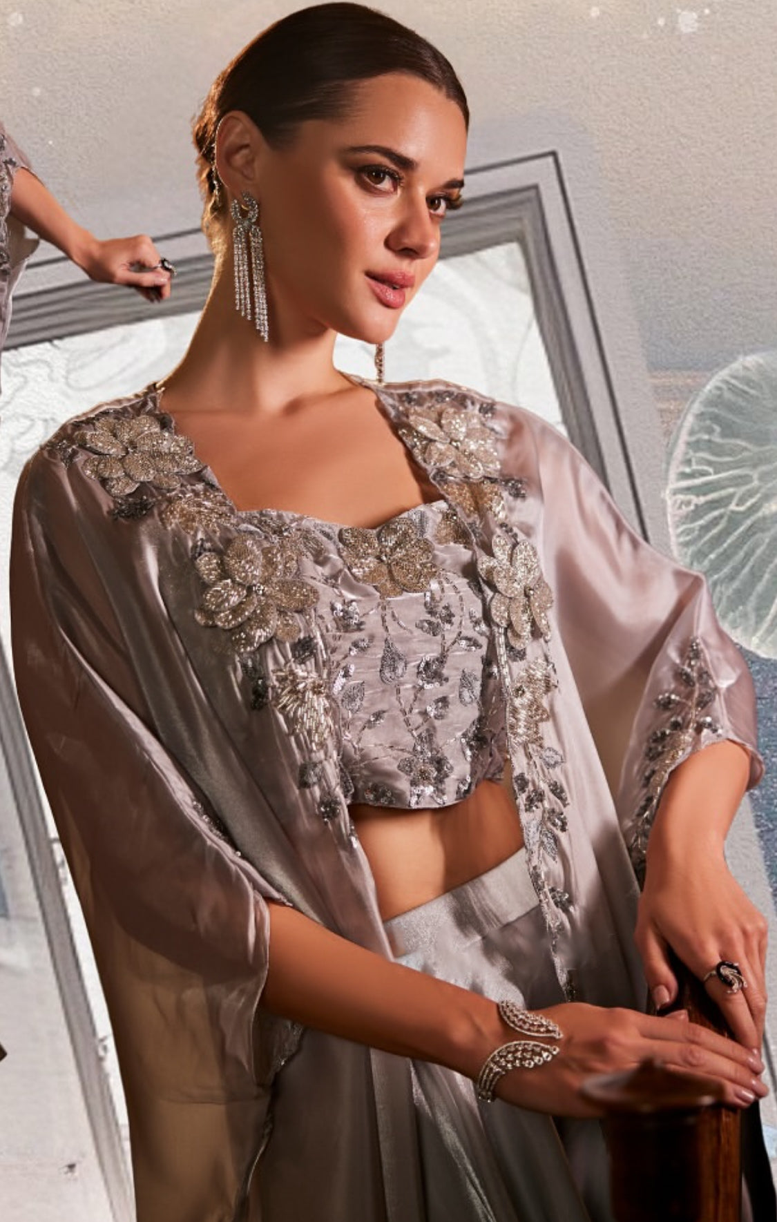 Matrut  |  Miraya Edge Metallic Grey Trio Set