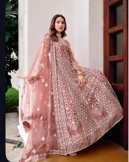 Matrut |  Saiyaara Nude Pink Gown