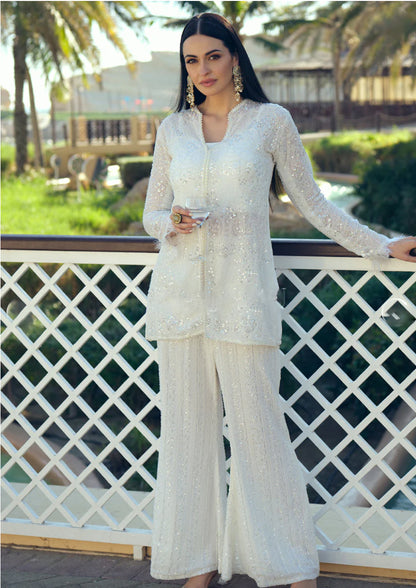 Matrut  |  Kasha Edge White Co-ord Set