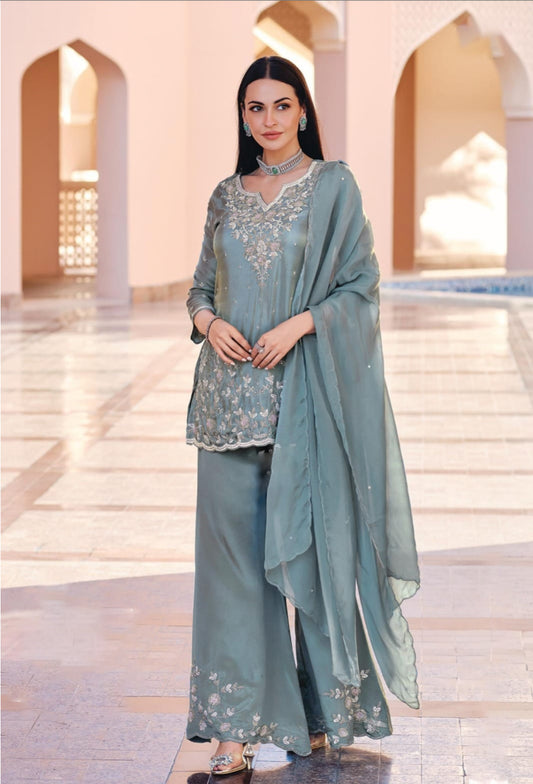 Matrut  | Mamacita Grey Palazzo Suit