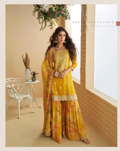 Gulabo Yellow Sharara Suit